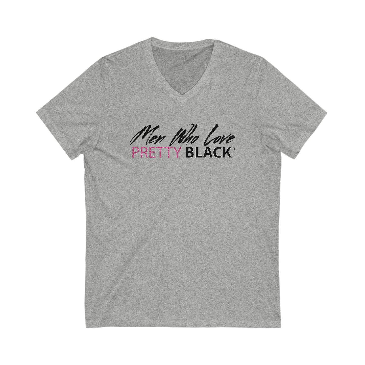 Unisex Jersey Short Sleeve V-Neck Tee