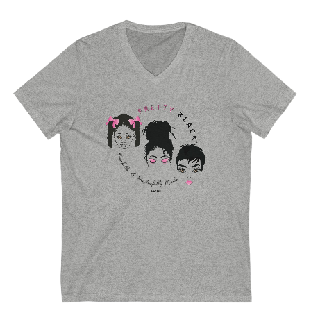 Unisex Jersey Short Sleeve V-Neck Tee