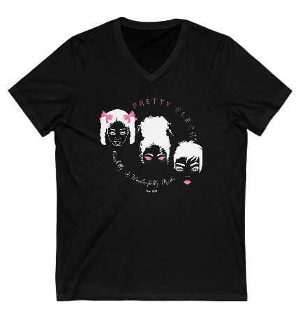 Unisex Jersey Short Sleeve V-Neck Tee