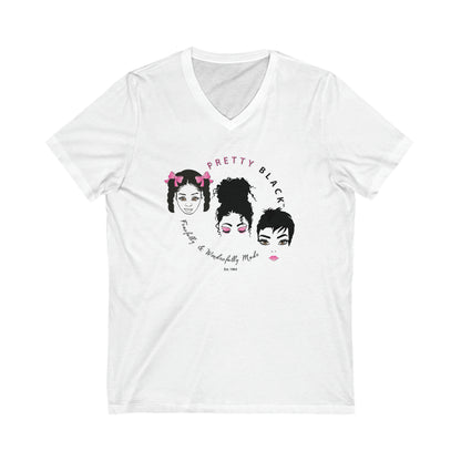 Unisex Jersey Short Sleeve V-Neck Tee